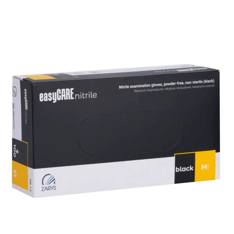 Starnails Nitrilové rukavice bez latexu, černé (M) - 50 párů - náhled 3