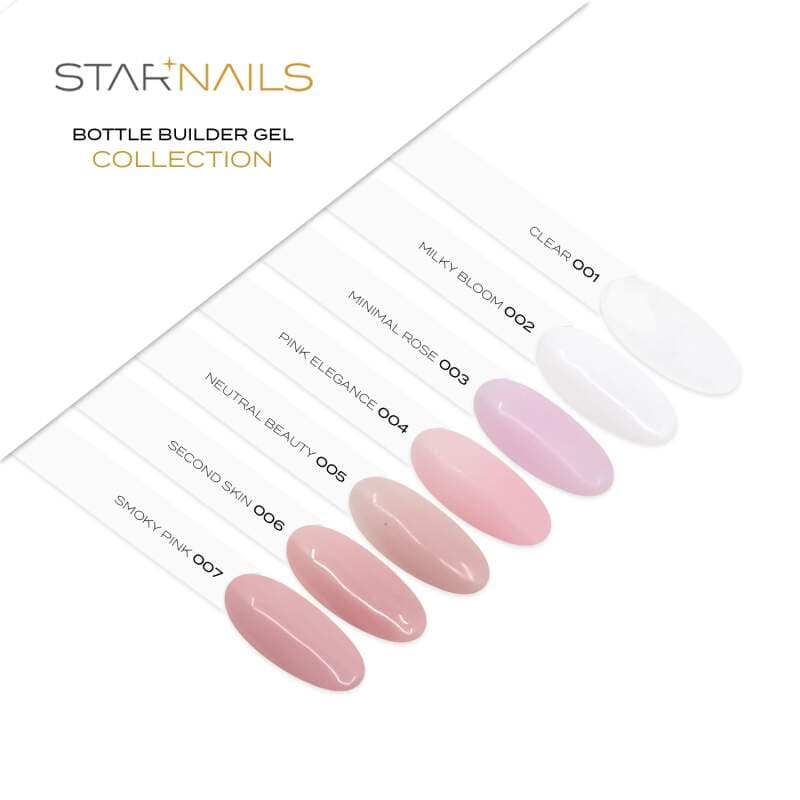 Starnails UV/LED Gel Bottle Builder, 6ml - 007, Smoky Pink - starorůžový stavební liquid gel - náhled 4