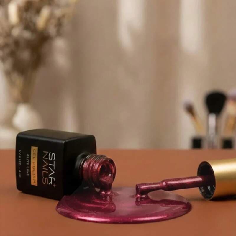 Starnails UV/LED Gel Polish Elite Line Cat Eye 6ml - 014, Scarlet Glow - šarlatově červený gel lak - náhled 4